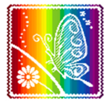 Салфетка махровая пестротканая жаккардовая Бабочка 3670