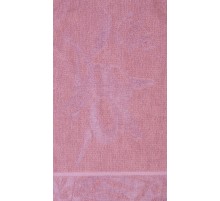 Махровое полотенце гладкокрашенное жаккардовое 4945 Олива вид 246 глициния