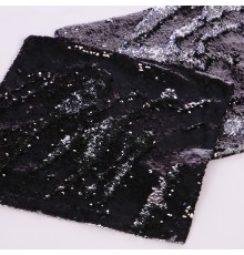 Наволочка текстильная "Блеск черный" в ассортименте