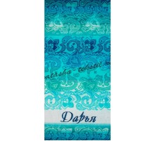 Полотенце махровое жаккардовое пестротканое Дарья 3787-6