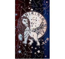 Полотенце махровое жаккардовое пестротканое Лев 7567