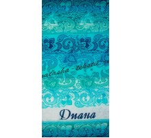 Полотенце махровое жаккардовое пестротканое Диана 3787-7