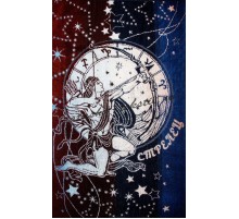 Полотенце махровое жаккардовое пестротканое Стрелец 7571