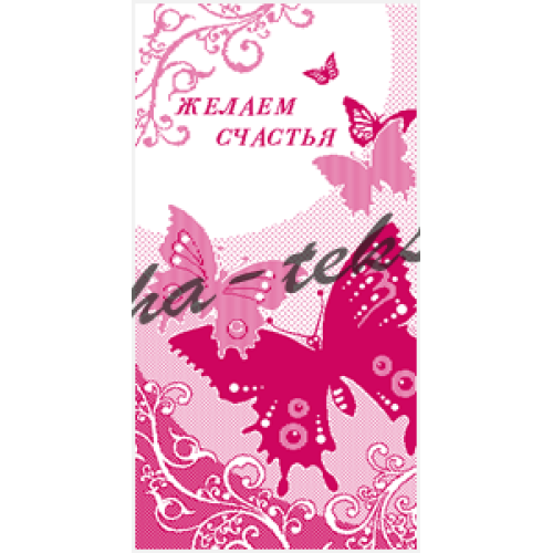 Полотенце махровое птк. жак. Желаем счастья  2004 из Иваново