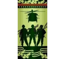 Полотенце махровое птк. жак. 2770, Солдаты