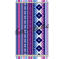 Полотенце махровое жаккардовое пестротканое Ромбы 3630