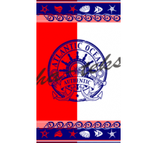 Полотенце махровое жаккардовое пестротканое  Атлантика 3968