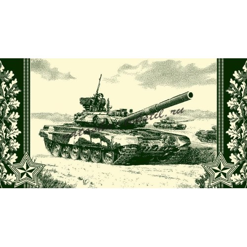 Полотенце махровое пестротканое жаккардовое Танк 4161 из Иваново