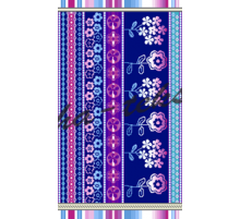 Полотенце махровое жаккардовое пестротканое Розарий 3628