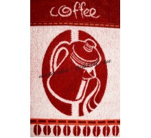 Полотенце махровое жаккардовое пестротканое Капучино-2 3211