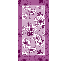 Полотенце пестротканное Цветы 3917