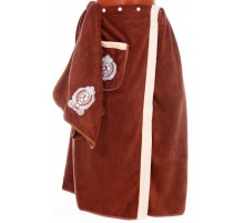 Набор сауна микрофибра мужская + полотенце Король-3 98-666 86111