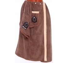 Набор сауна микрофибра мужская + полотенце Король-4 98-666 86111