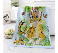 Полотенце хлопок Тигруля на прогулке 653-88, 88-609, 88-610