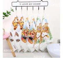 Полотенце махровое Тигр 95-345 ручное с бахромой