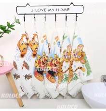 Полотенце махровое Тигр 95-345 ручное с бахромой