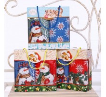 Набор полотенец рогожка 40х75 см в коробке 2 штуки ПР92, ПР93, ПР94, ПР95, ПР98