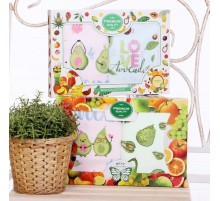 Набор полотенец из микрофибры Авокадо 998-223 в коробке МР+МР