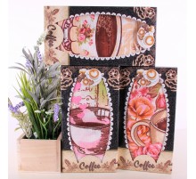 Набор вафельных полотенец Купон 50х63 см в шоколадке 10361-1 мк