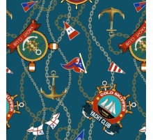  Вафельное полотенце банное 80х150 см 12438-1 ад Яхт-клуб