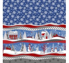 Скатерть из рогожки хлопок 100% 29114-4 тк синий