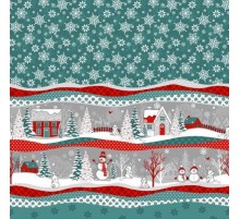 Скатерть из рогожки хлопок 100% 29114-5 тк бирюзовый