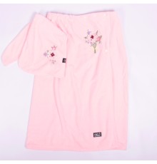 Набор сауна микрофибра женская+тюрбан Букет 98-723 №3