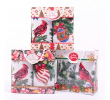 Набор полотенец рогожка 40х75 см в коробке 2 штуки 11090