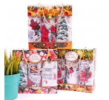 Набор полотенец рогожка 40х75 см в коробке 3 штуки 29113-1 тк