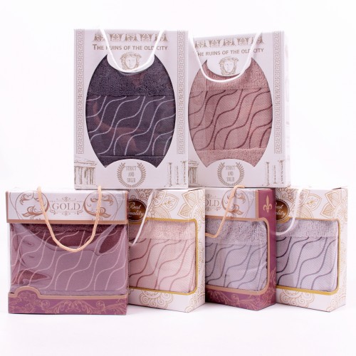 Набор полотенце махровое 88-758 88-759 в коробке Л