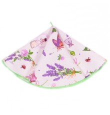 Вафельное полотенце круглое D65 813-1П рд