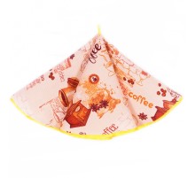 Вафельное полотенце круглое D65 946-1П рд