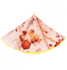 Вафельное полотенце круглое D65 946-1П рд