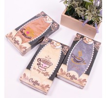 Набор махровых полотенец 057-840 в шоколадке МР