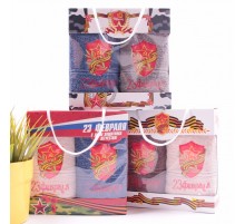 Набор махровых полотенец 2 штуки М-11 №2 в сумочке Р+Р