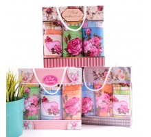 Набор вафельных полотенец 40х75 см 3 штуки в сумочке ПВ 417-414