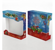 Подарочная коробка НГ ТС-30 синяя Р+Р