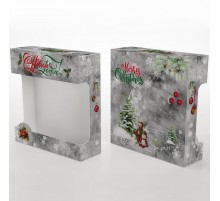 Подарочная коробка НГ ТС-31 серая Р+Р