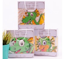 Набор полотенец из микрофибры с карабином Дракошка-поварёнок JZ10-840 Р в сумочке Р