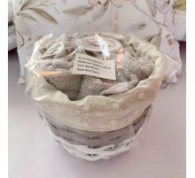 Набор махровых салфеток в корзинке 921 (5 шт.)