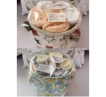 Набор махровых салфеток в ведёрочке "916" (5 шт.)