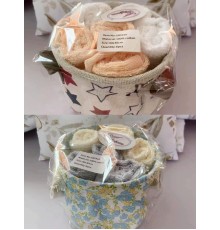 Набор махровых салфеток в ведёрочке "916" (5 шт.)