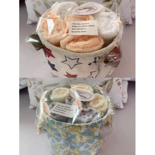 Набор махровых салфеток в ведёрочке "916" (5 шт.) из Иваново