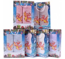 Набор полотенец из микрофибры Дракошкино сердце D-X-M-66 в коробке Б+Л