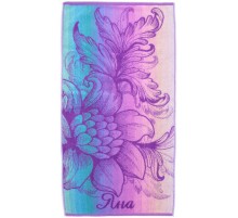 Полотенце махровое жаккардовое пестротканое Яна 7250-38