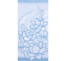 Полотенце махровое жаккардовое пестротканое Лотосы-2 7068 вид гавайи новый