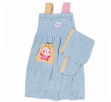 Набор - сауна микрофибра женский сарафан, чалма 966-4 вид 2 маленький