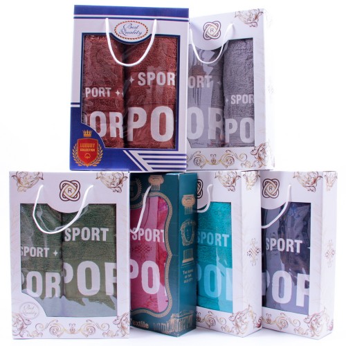 Набор полотенец  "Спортивное" Б+Л