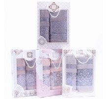 Набор махровых полотенец 965 в коробке Б+Л