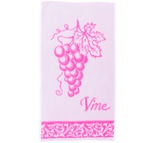 Полотенце махровое жаккардовое пестротканое Виноград 7377